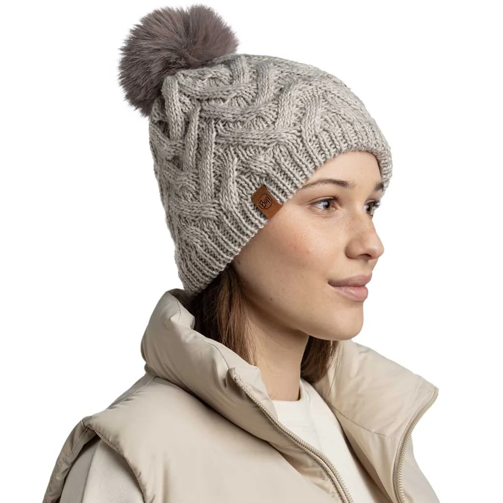 Caryn Knitted Beanie & Fleece Band - Image 4