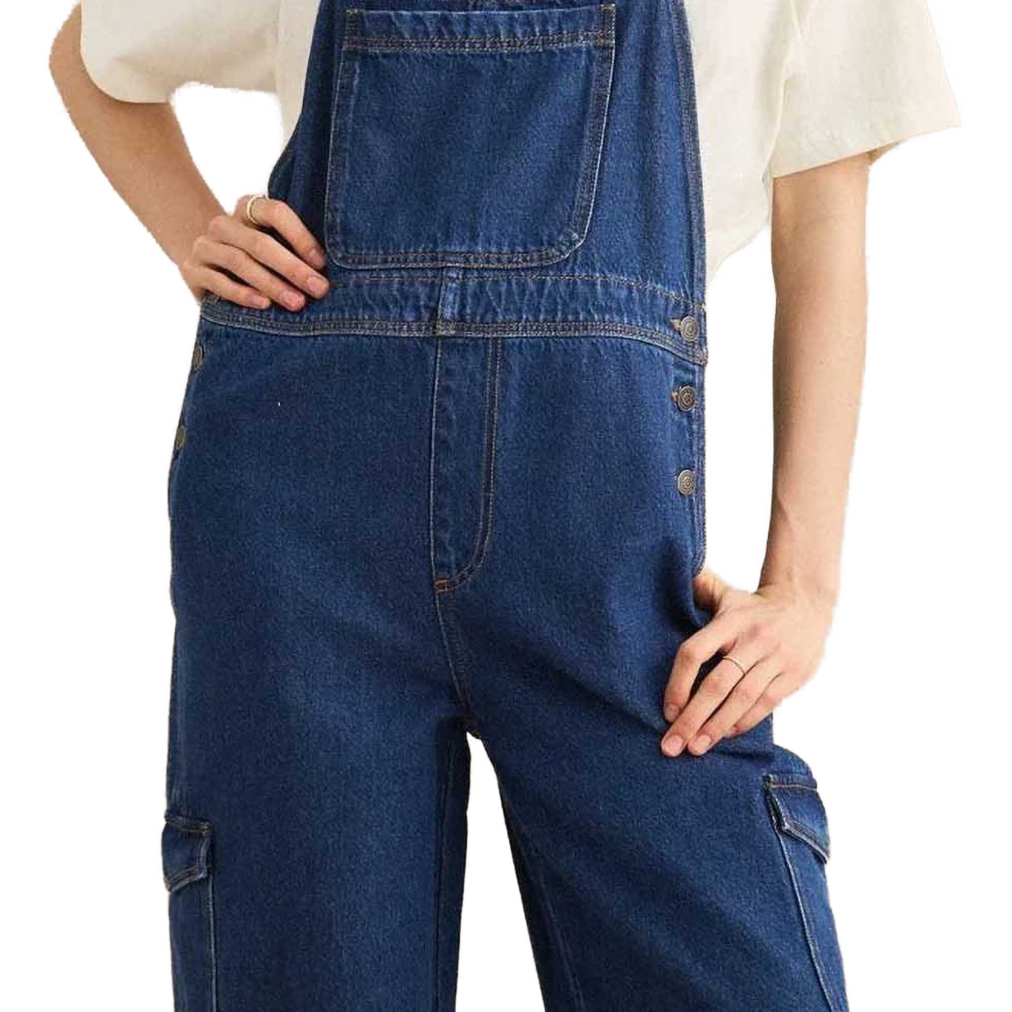 Charlie Wide Leg Cargo Overall | Women's - Image 3