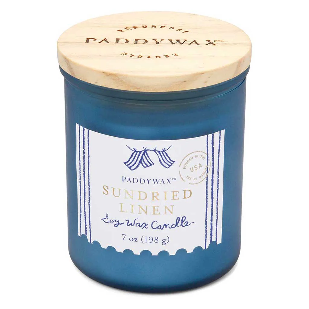 Coastal Glass Candle | Sundried Linen