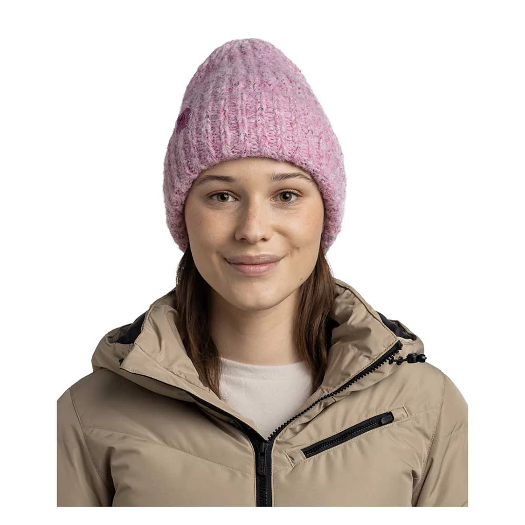 Eyla Knitted Beanie & Fleece Band - Image 3