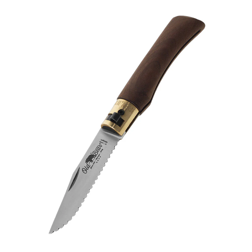 Classic Walnut Folding Knife | Stainless Serrated - Image 7