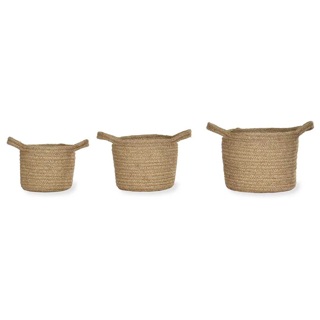 Jute Woven Plant Pots | Set of 3