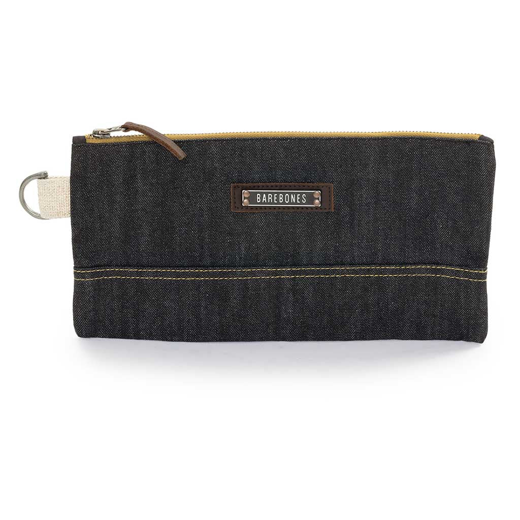 Neelum Zipper Pouch | Waxed Denim - Image 3