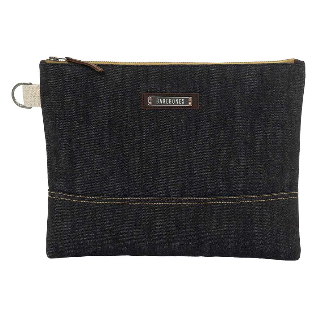 Neelum Zipper Pouch | Waxed Denim - Image 8