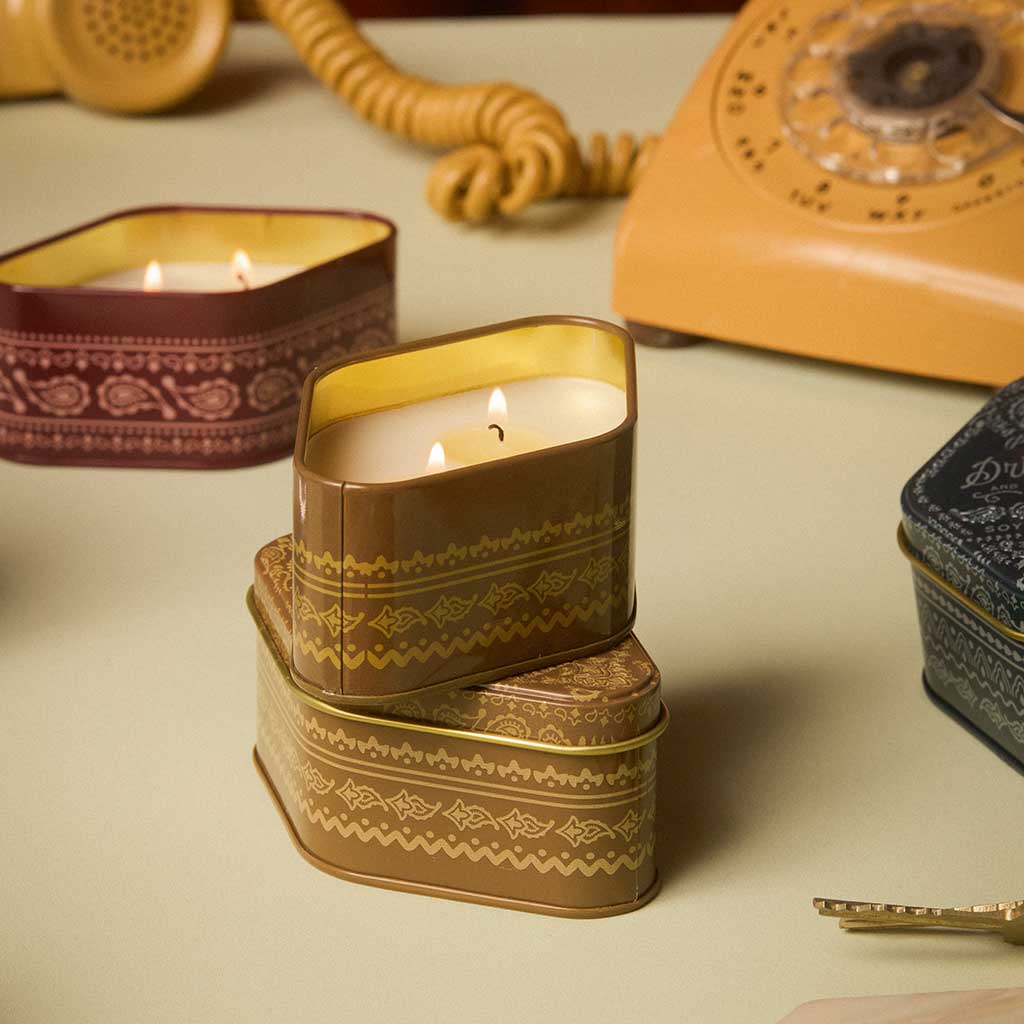 Station Printed Tin Candle | Driftwood & Indigo - Image 7