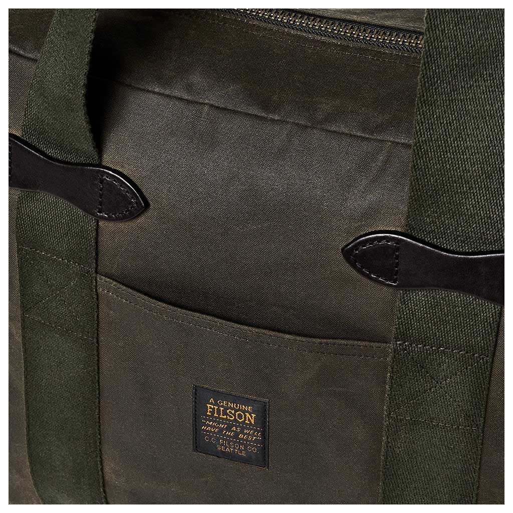 Tin Cloth Zipper Tote Bag - Image 7