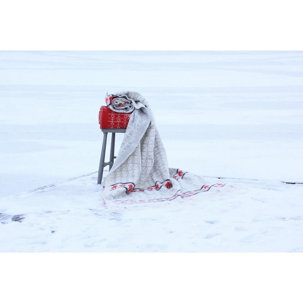 Ekshärad Kalk Wool Blanket - Image 4