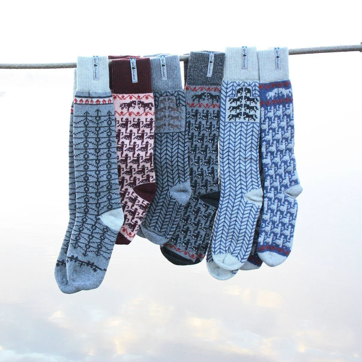 Dalarna Röd Wool Socks - Image 3